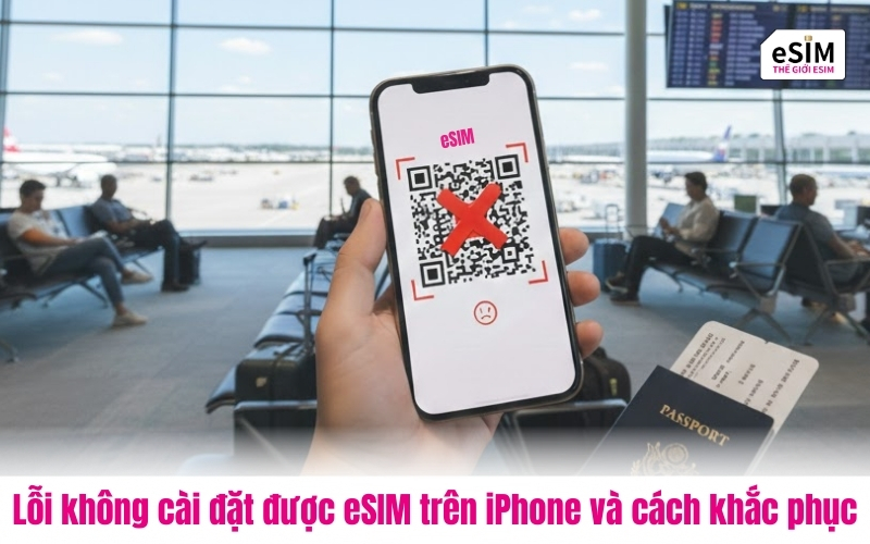 Lỗi không cài đặt được eSIM trên iPhone và cách khắc phục